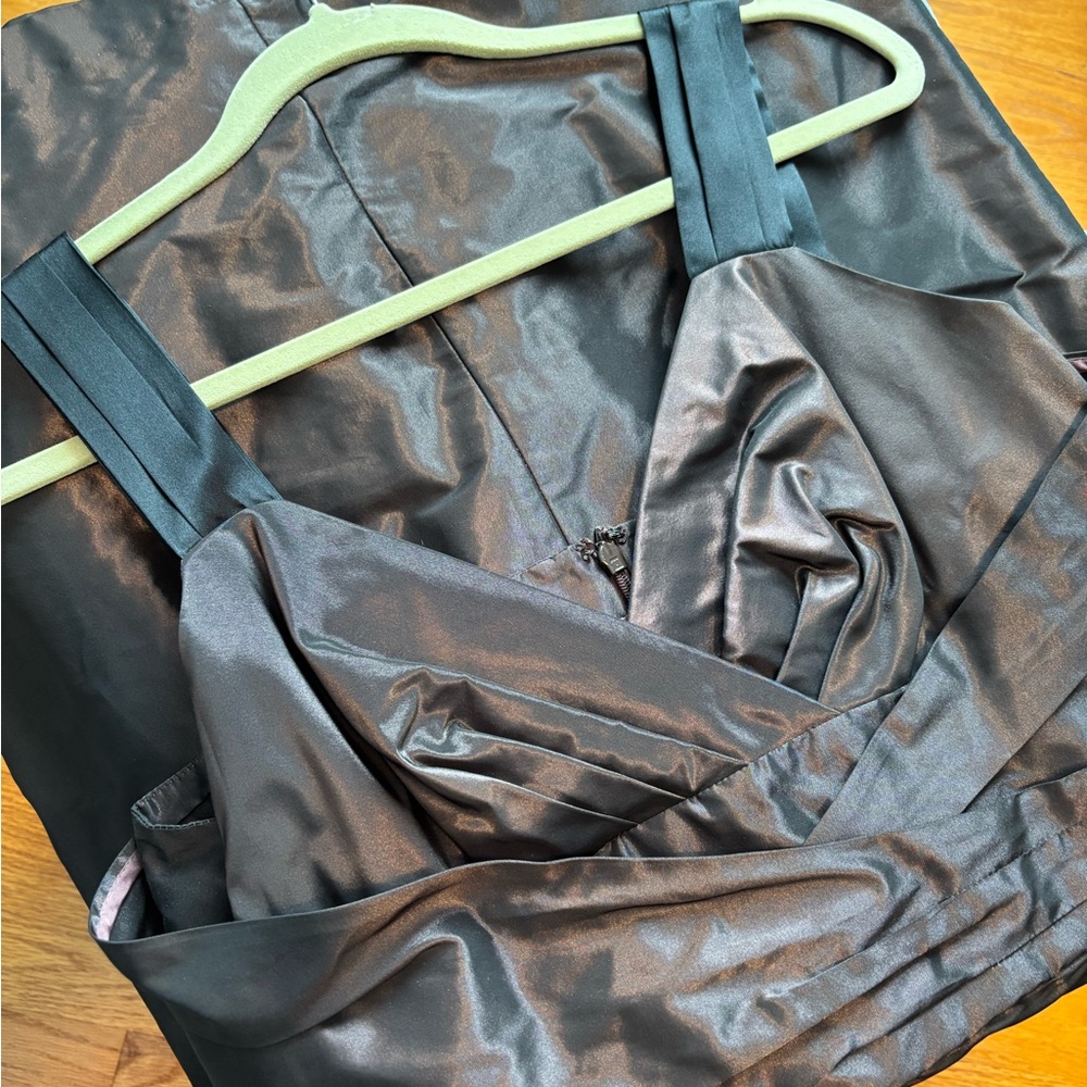 Banana Republic Bronze Black Tafetta  Mini Dress